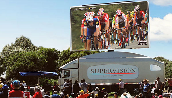 Ecran geant LED SUPERVISION LMB46 outdoor Tour de France
