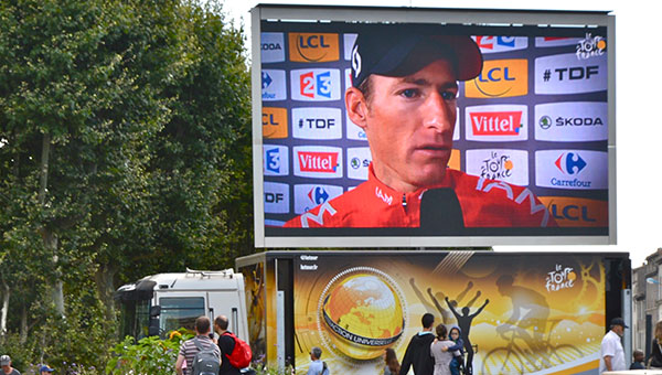 Ecran geant LED SUPERVISION M58 outdoor Tour de France