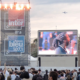 Ecran géant LED SUPERVISION Fête de l'Humanité