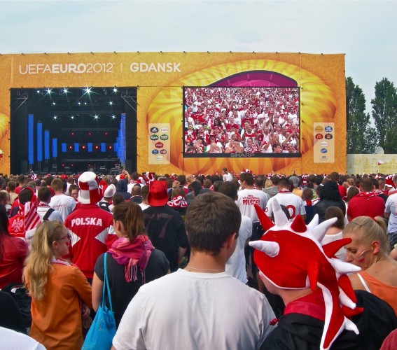 Modular LED screen SUPERVISION EURO 2012 Football Gdansk