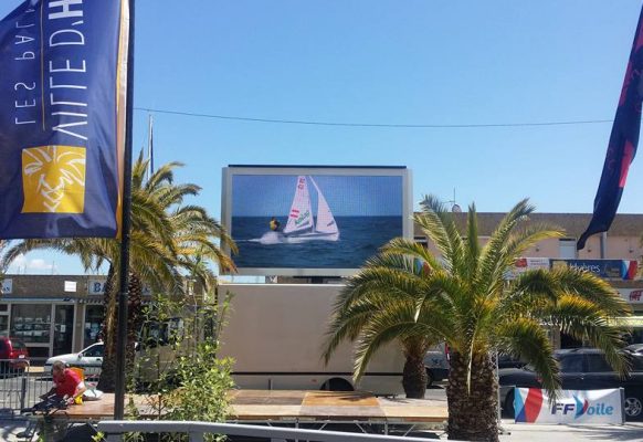 Giant LED screen SUPERVISION LM11 Hyères Sailing WorldCup