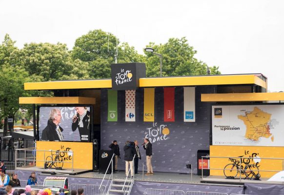Giant LED screen SUPERVISION Tour de France 2016