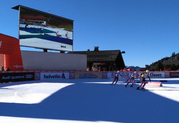 Giant LED screen SUPERVISION LMC50 World Cross-country Skiing Cup La Clusaz