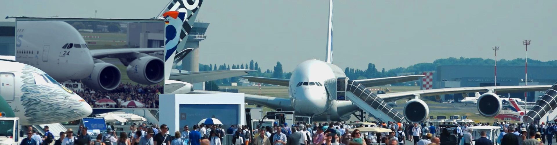 Ecran géant LED Supervision LM84 Salon International de l'Aéronautique du Bourget