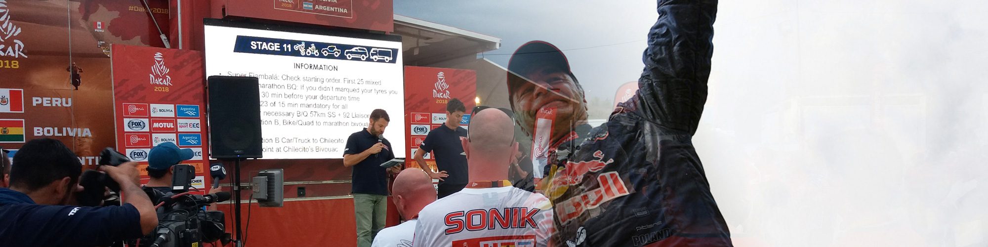 LED large video screen M5.8 Supervision Dakar 2018