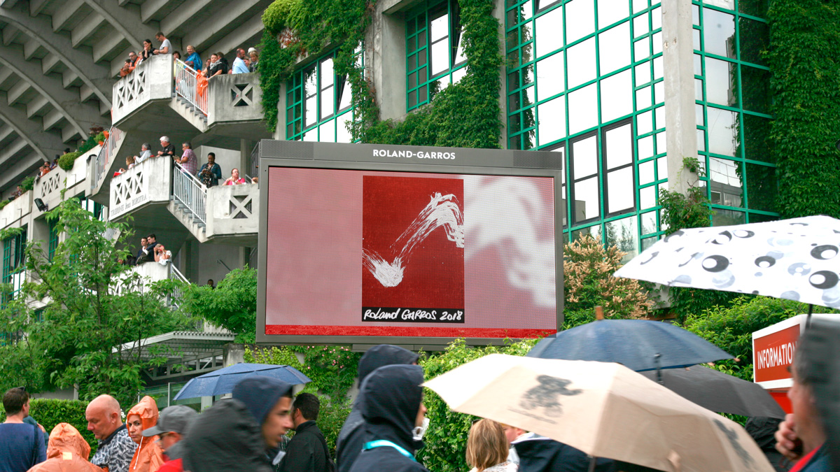 LED large video screen M5.8 Supervision Roland Garros