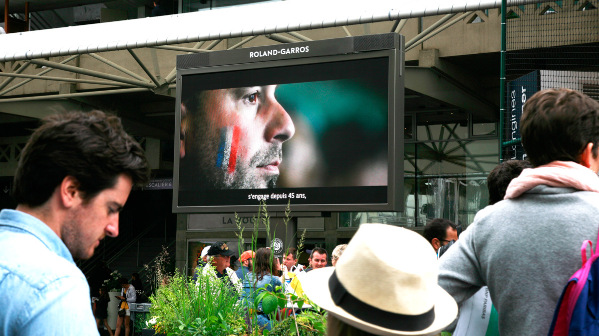 LED large video screen M5.8 Supervision Roland Garros