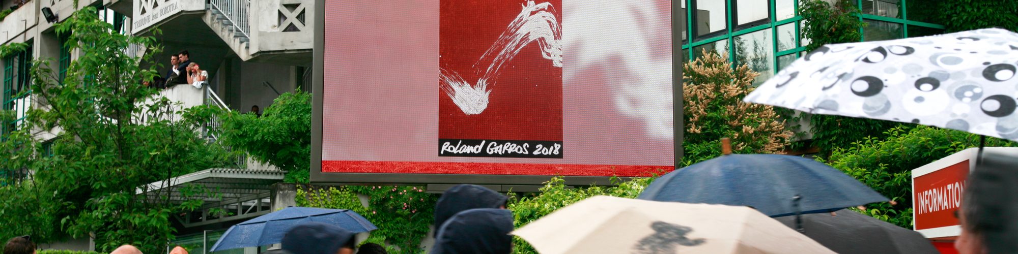 LED large video screen M5.8 Supervision Roland Garros